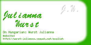 julianna wurst business card